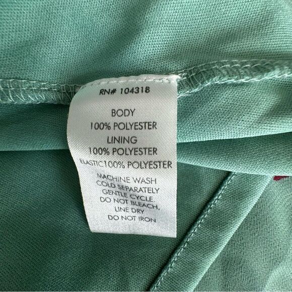 Derek Heart Floral High Low Dress Green Elastic Smocked Top SZ M - Picture 15 of 16